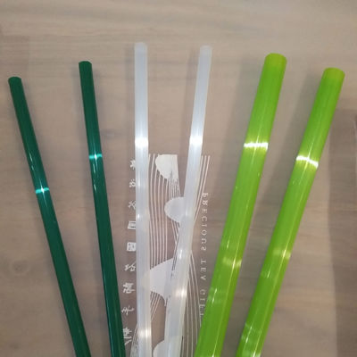 Custom PLA PP Biodegradable Milk Bubble Tea Straight Straws voor verpakkingen van voedingsmiddelen en dranken