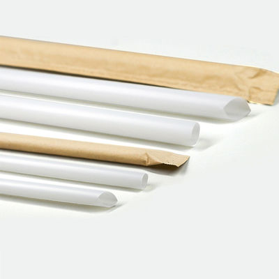 Custom PLA PP Biodegradable Milk Bubble Tea Straight Straws voor verpakkingen van voedingsmiddelen en dranken