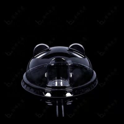 Vrije steekproef van PET/RPET Plastic Flat Dome Diamant Insert Lid voor koud drankje