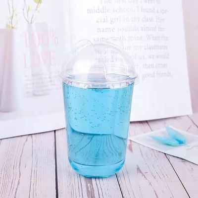 500 ml wegwerp PLA-plastic ronde bodem yoghurtbeker 96 kaliber biologisch afbreekbare U-beker