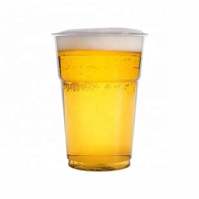 Transparante 500 ml Custom Party Wegwerp Plastic 16 Oz Pla 100% biologisch afbreekbare Bierkoppen voor Bier