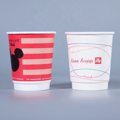 Gepersonaliseerde wegwerp koffiebekers met deksels 16 oz