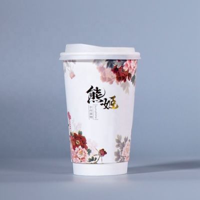 Gepersonaliseerde wegwerp koffiebekers met deksels 16 oz