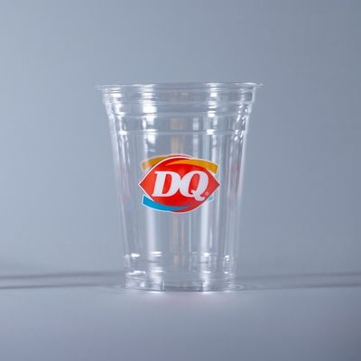 Biologisch afbreekbare PLA-beker met deksel voor smoothiewinkels