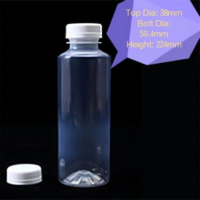 PP-plastic body materiaal 150ml 280ml 350ml 500ml warmtebestendige drankfles voor sap