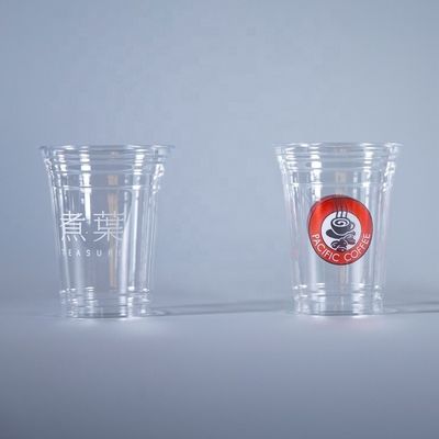 Plasticvrije transparante wegwerpbeker voor PLA voor restaurants